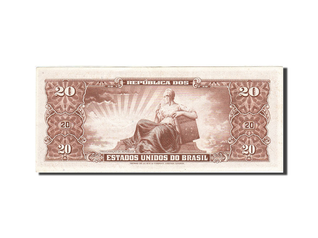 Brazil, 20 Cruzeiros, 1962-1963, KM:178, AU(55-58)