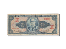 Banknot, Brazylia, 20 Cruzeiros, 1961, 1963, KM:168b, VF(20-25)