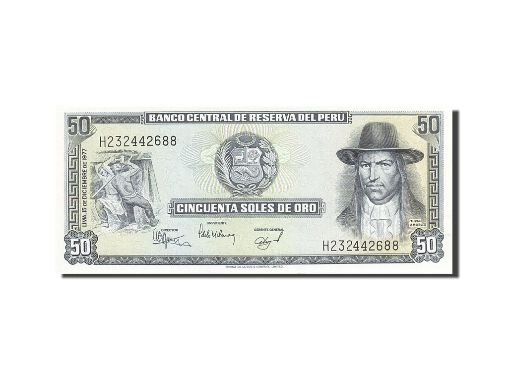 Banknote, Peru, 50 Soles De Oro, 1976-1977, 1977-12-15, KM:113, UNC(65-70)