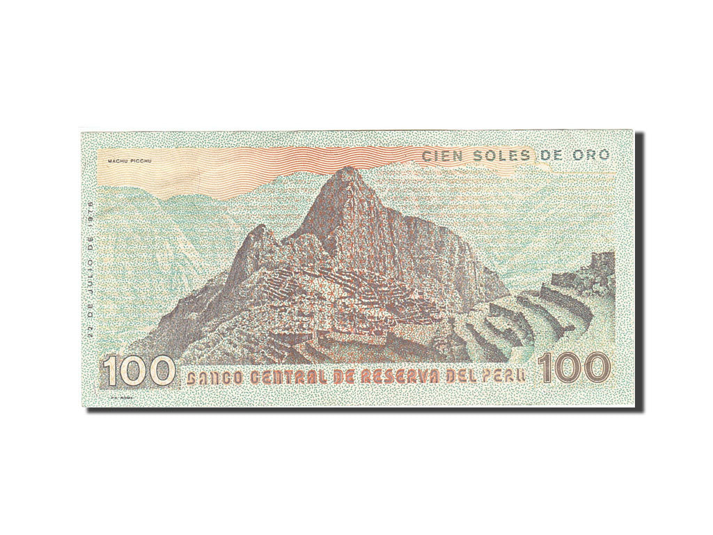 Banknote, Peru, 100 Soles De Oro, 1976-1977, 1976-07-22, KM:114, AU(50-53)