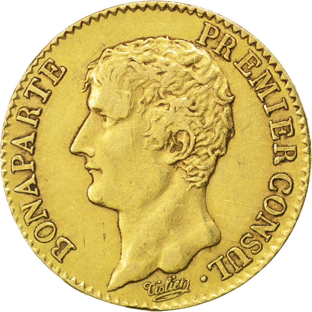 Consulat, 20 Francs or Bonaparte Premier Consul, An 12 A Paris, KM 651