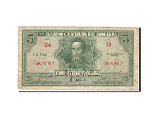 Bolivia, 5 Bolivianos, 1928, 1928, KM:129, VF(20-25)