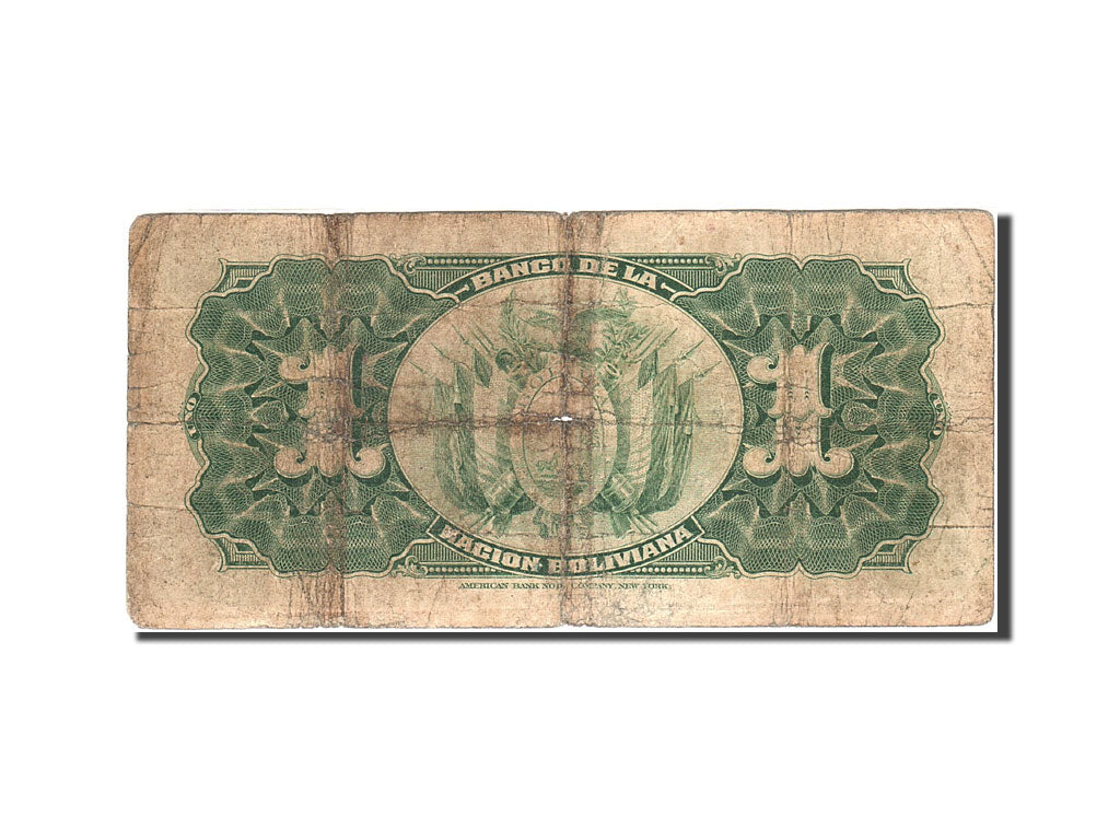 Banconote, Bolivia, 1 Boliviano, 1911, KM:102b, 1911-05-11, B