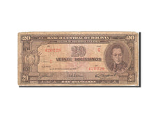 Banknote, Bolivia, 20 Bolivianos, 1945, 1945-12-20, KM:140a, VF(20-25)