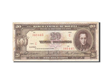 Banknote, Bolivia, 20 Bolivianos, 1945, 1945-12-20, KM:140a, VF(30-35)