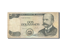 Bolivia, 2 Bolivianos, 1987-2001, KM:202b, 1990, VF(20-25)