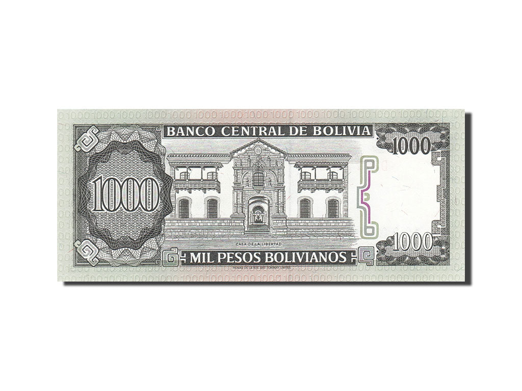 Banknote, Bolivia, 1000 Pesos Bolivianos, 1981-1984, 1982-06-25, KM:167a