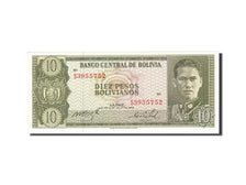 Biljet, Bolivia, 10 Pesos Bolivianos, 1962, Undated (1962), KM:154a, SPL