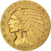 UNITED STATES, Indian Head, $5, Half Eagle, 1908, U.S. Mint, KM #129,...