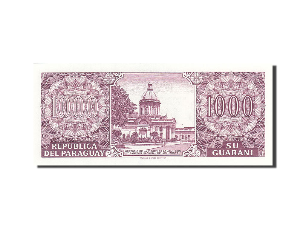 Banknote, Paraguay, 1000 Guaranies, 1997-1998, 2003, KM:214c, UNC(65-70)