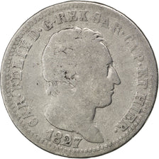 Coin, ITALIAN STATES, SARDINIA, Carlo Felice, Lira, 1827, Genoa, VF(20-25)