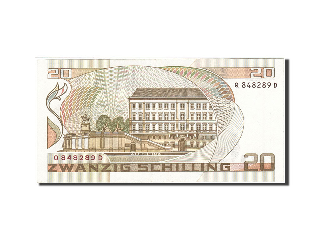 Banknote, Austria, 20 Schilling, 1983-1988, 1986-10-01, KM:148, UNC(60-62)