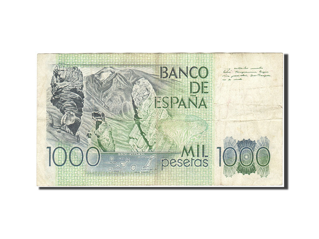 Spain, 1000 Pesetas, 1979, KM:158, 1979-10-23, VF(20-25)