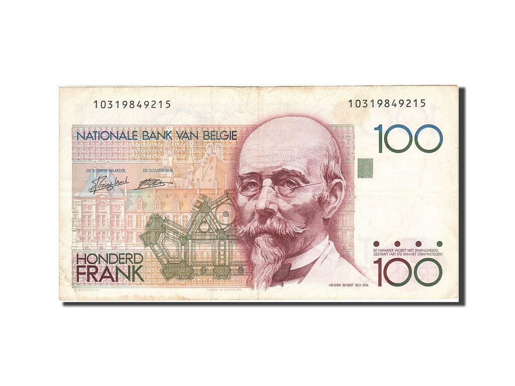 Banknote, Belgium, 100 Francs, 1981-1982, Undated (1982-1994), KM:142a