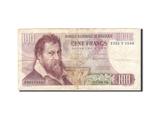 Billete, 100 Francs, 1961-1971, Bélgica, KM:134b, 1962-1977, BC