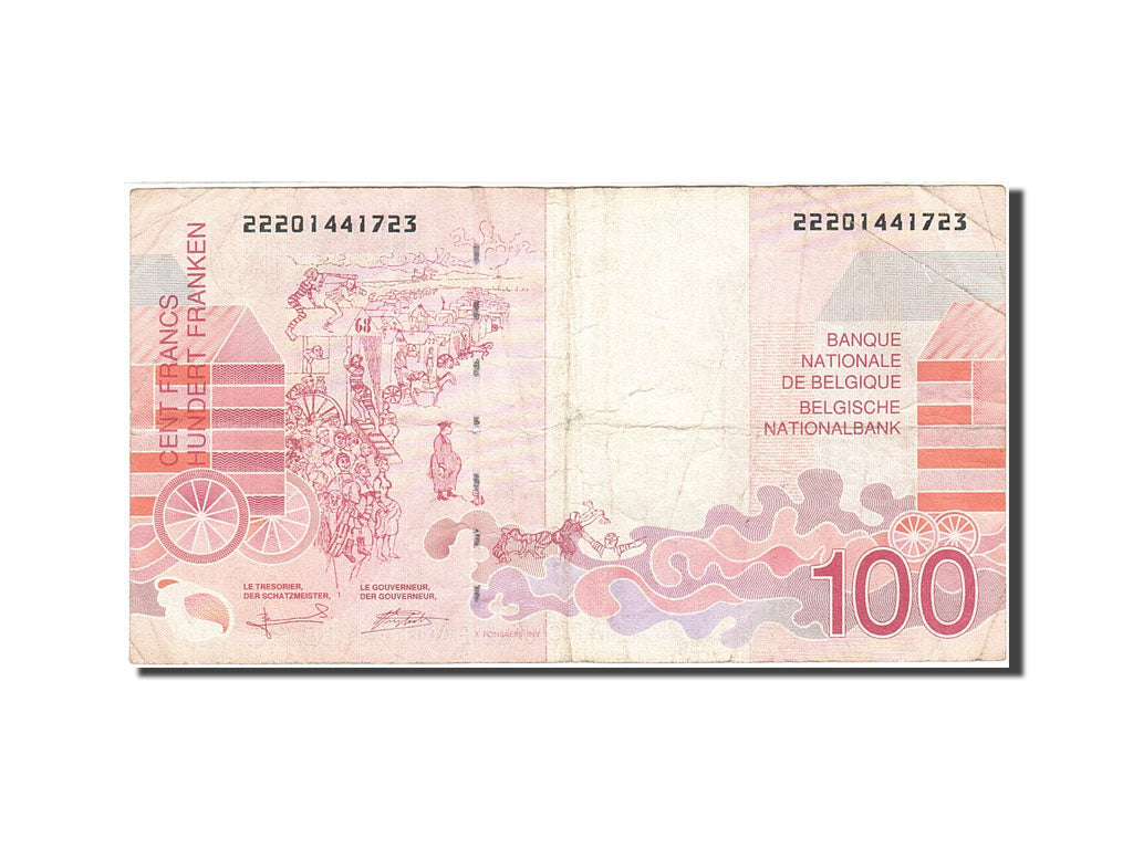 Banknote, Belgium, 100 Francs, 1994-1997, Undated (1995-2001), KM:147, VF(20-25)