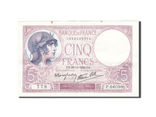 Geldschein, Frankreich, 5 Francs, 1937-1939, 1940-11-28, SS, Fayette:4.15, KM:83