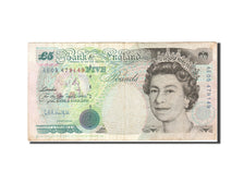Geldschein, Großbritannien, 5 Pounds, 1990-1992, 1991-1998, KM:382b, SS