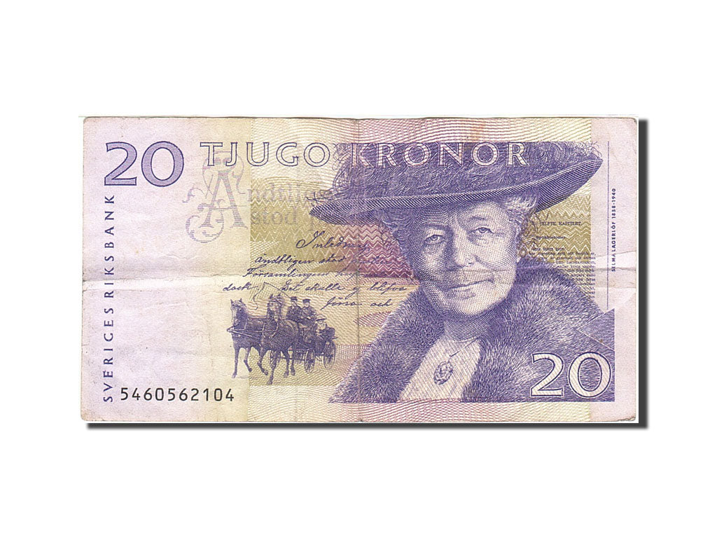 Banknote, Sweden, 20 Kronor, 1997, 2003-2005, KM:63b, VF(20-25)