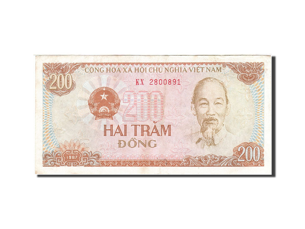 Banknote, Vietnam, 200 D<ox>ng, 1987-1988, 1987, KM:100c, EF(40-45)