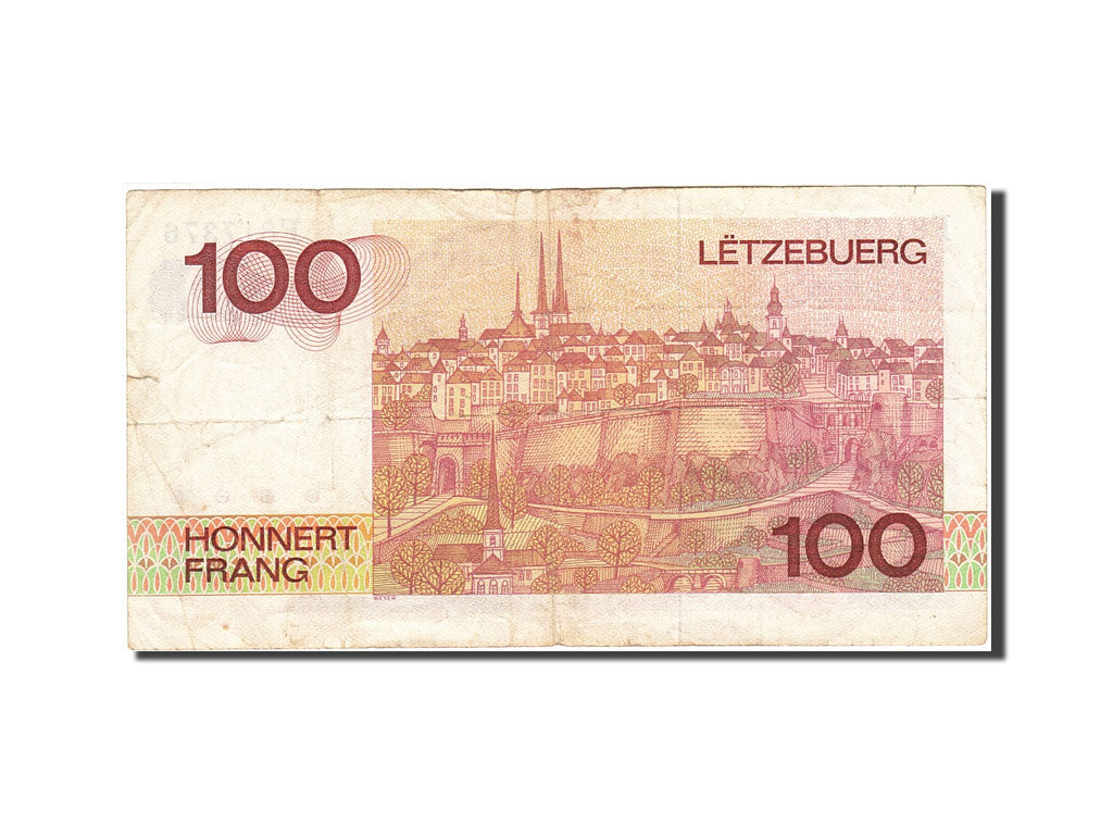 Luxembourg, 100 Francs, 1980, 1980-08-14, KM:57a, VF(20-25)