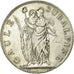 Coin, ITALIAN STATES, PIEDMONT REPUBLIC, 5 Francs, 1801, EF(40-45), Silver, KM:4