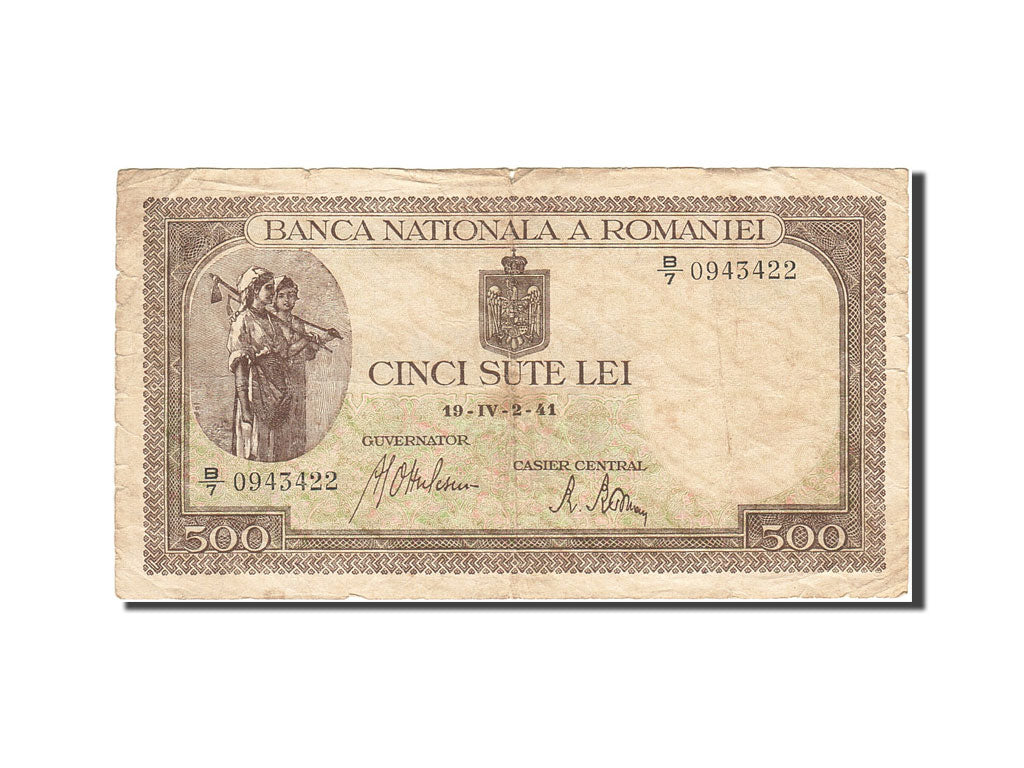 Roumanie, 500 Lei, 1940, KM:51a, 1941-05-02, B+