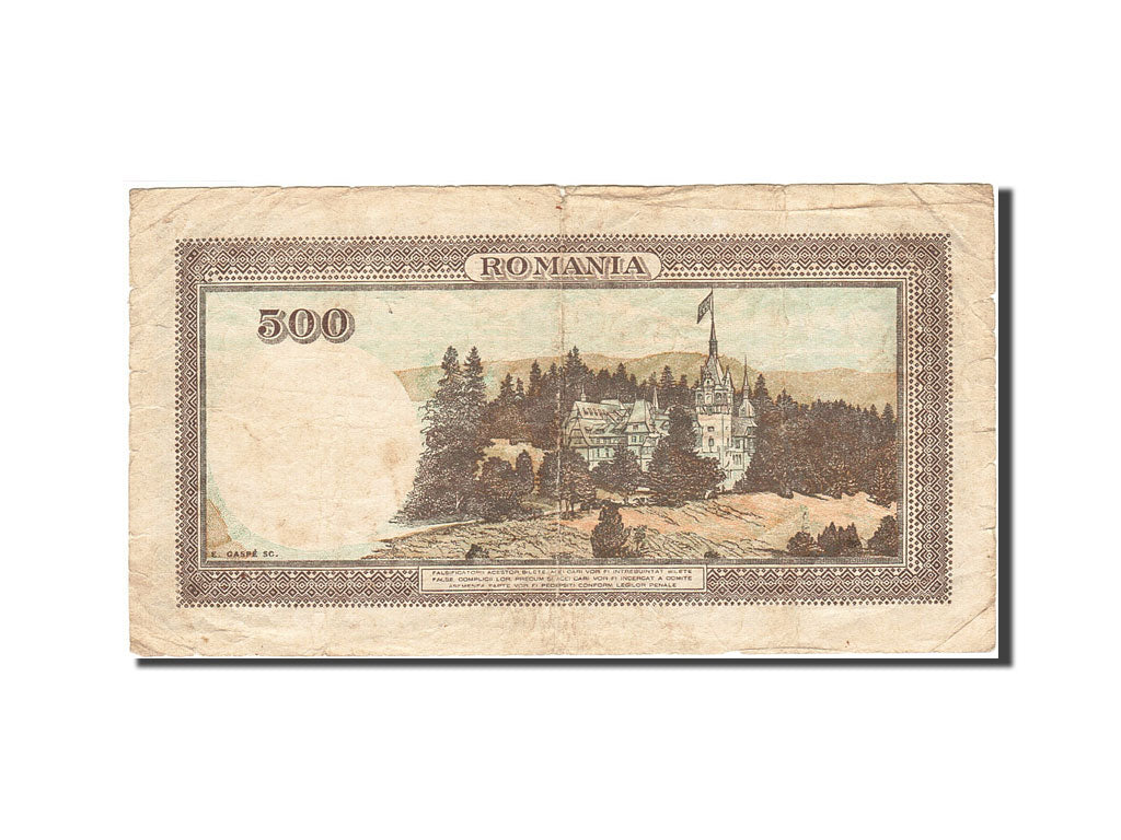 Roumanie, 500 Lei, 1940, KM:51a, 1941-05-02, B+