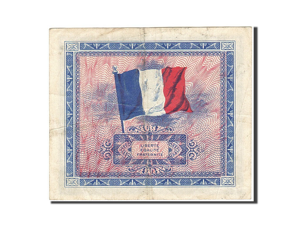 France, 2 Francs, 1944, KM:114a, 1944, VF(30-35), Fayette:VF16.2