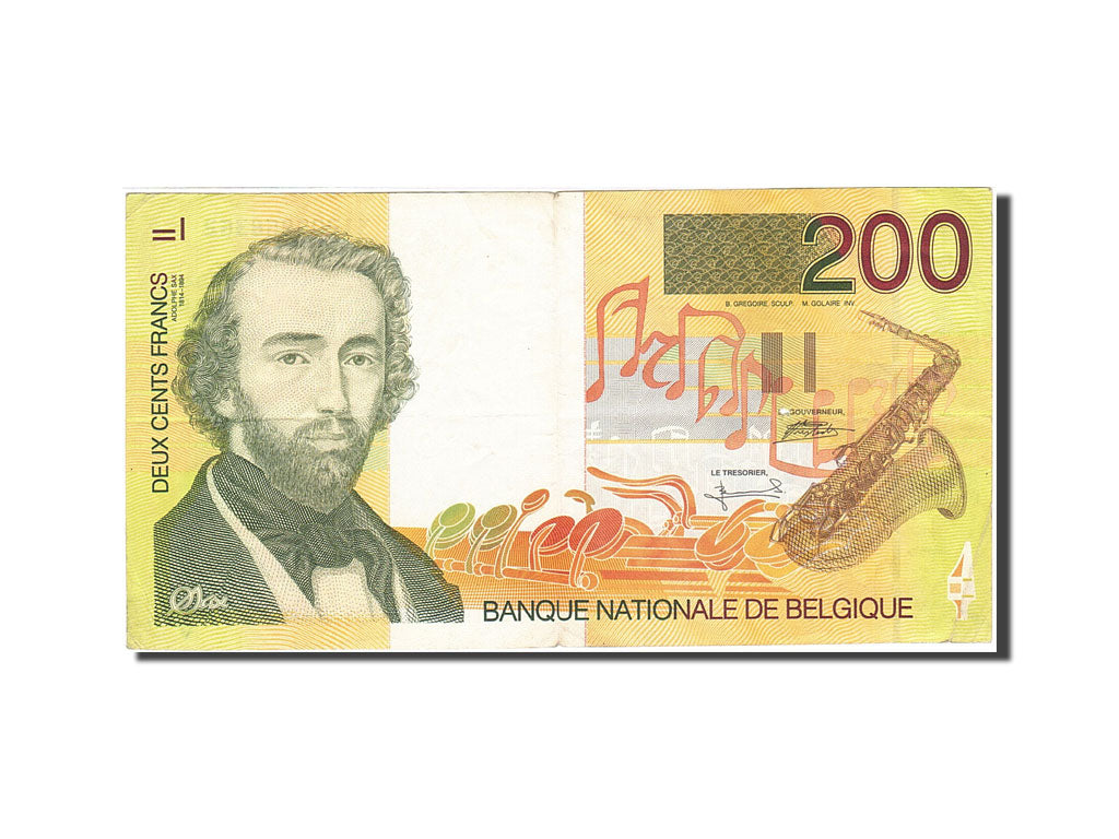 Belgium, 200 Francs, 1994-1997, KM:148, Undated 1995, VF(20-25)