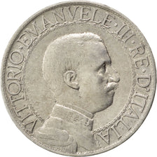 ITALY, Lira, 1912, Rome, KM #45, VF(30-35), Silver, 4.95
