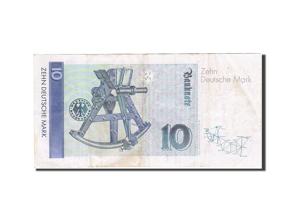 GERMANY - FEDERAL REPUBLIC, 10 Deutsche Mark, 1989-1999, KM:38a, 1989-01-02