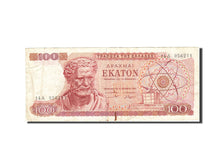 Banconote, Grecia, 100 Drachmai, 1964-1970, KM:196b, 1967-10-01, MB+