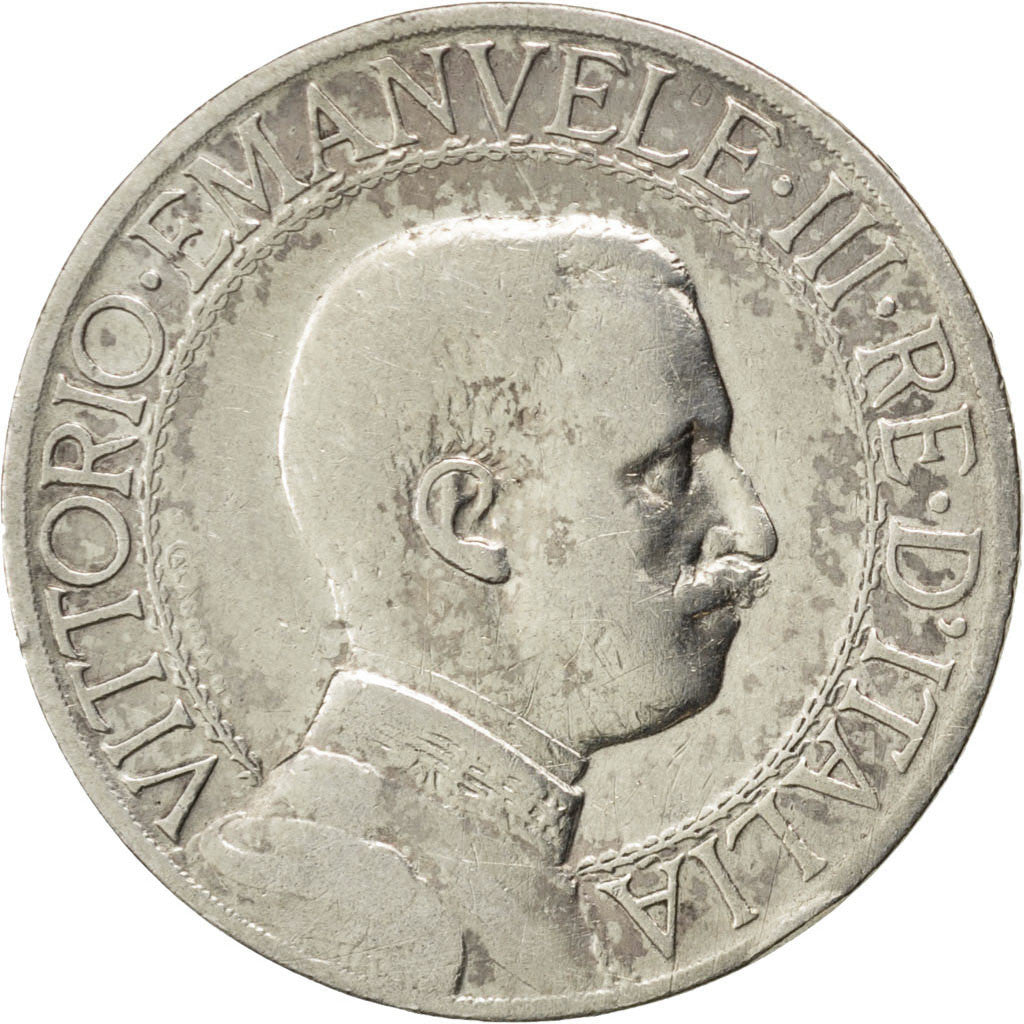Coin, Italy, Vittorio Emanuele III, Lira, 1912, Rome, VF(30-35), Silver, KM:45