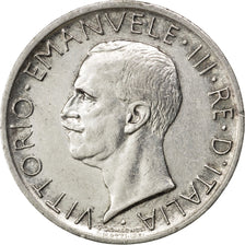 ITALY, 5 Lire, 1927, Rome, KM #67.1, AU(55-58), Silver, 23, 4.96