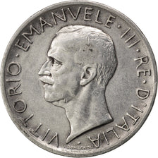 ITALY, 5 Lire, 1927, Rome, KM #67.1, EF(40-45), Silver, 23, 4.91