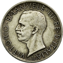 Coin, Italy, Vittorio Emanuele III, 5 Lire, 1928, Rome, EF(40-45), Silver