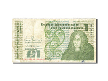 Ireland - Republic, 1 Pound, 1976-1982, 1989-01-09, KM:70d, VF(20-25)