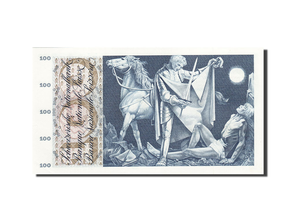 Banknote, Switzerland, 100 Franken, 1954-1961, 1964-04-02, KM:49f, UNC(63)