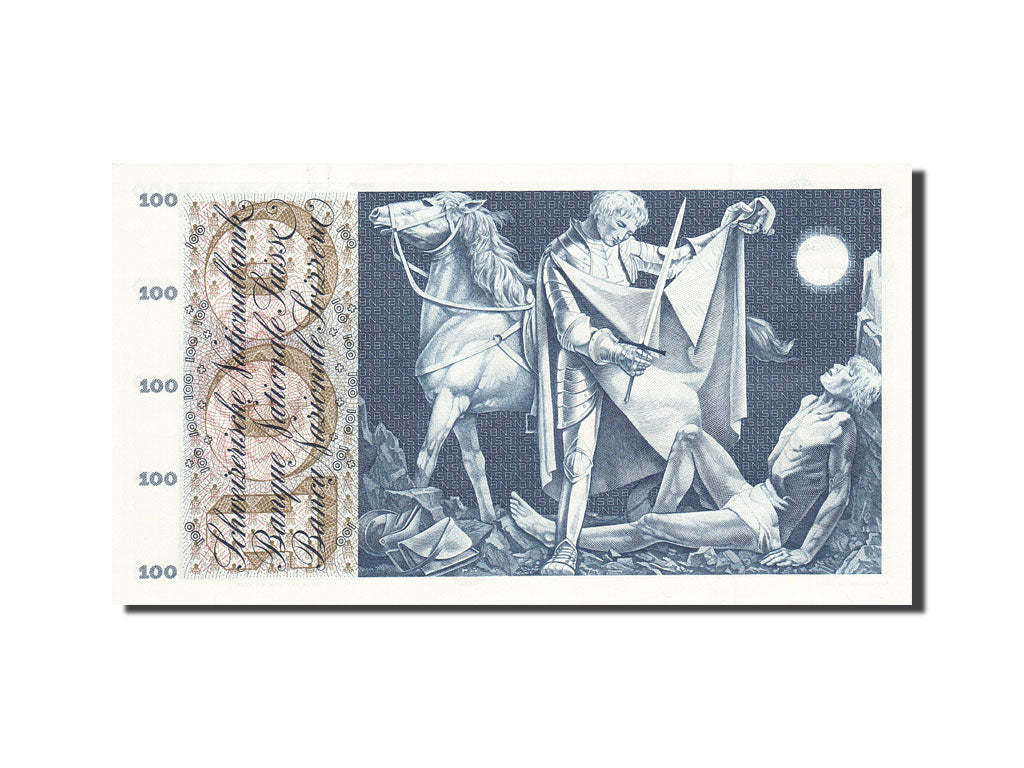 Banknote, Switzerland, 100 Franken, 1954-1961, 1964-04-02, KM:49f, UNC(63)