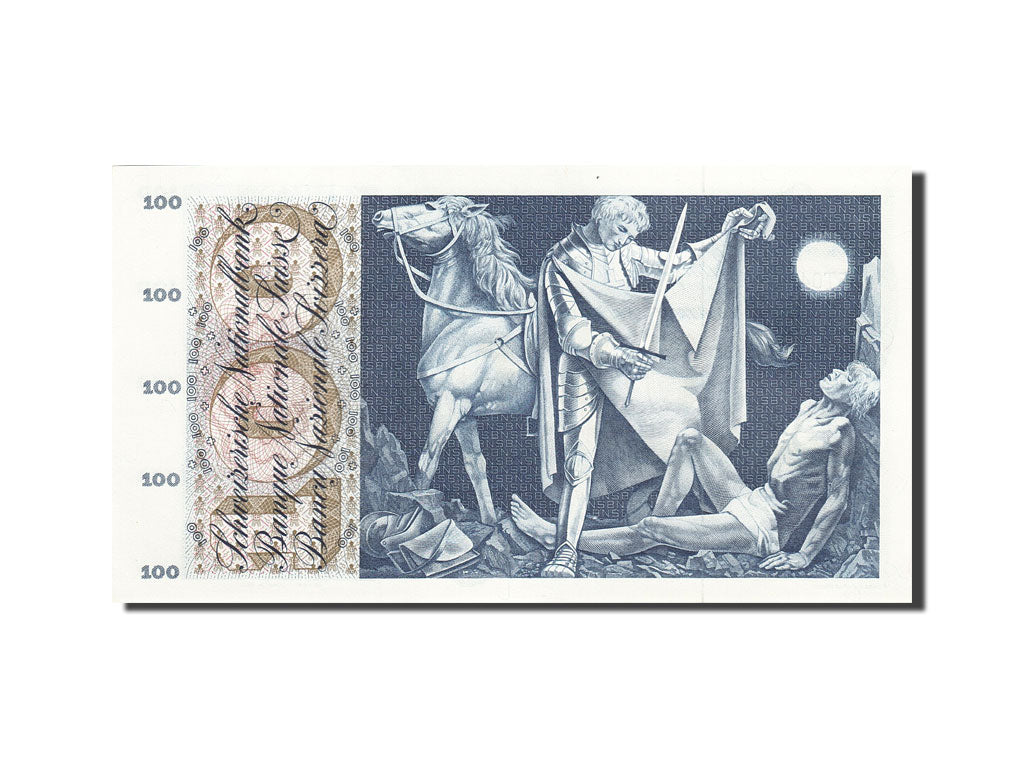 Banknote, Switzerland, 100 Franken, 1954-1961, 1964-04-02, KM:49f, UNC(64)