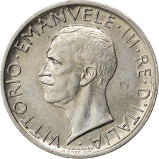 ITALY, 5 Lire, 1930, Rome, KM #67.1, AU(50-53), Silver, 23, 4.98