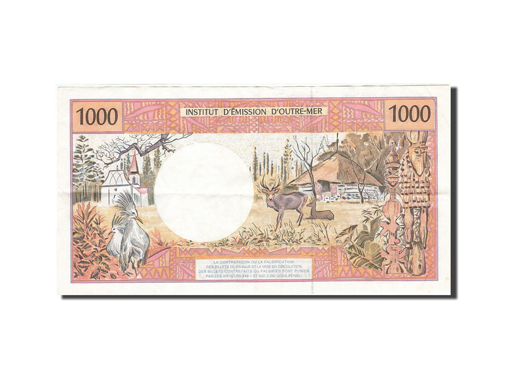 Banknote, French Pacific Territories, 1000 Francs, 1985-1996, Undated (1996)