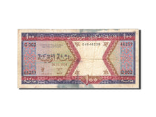 Mauritania, 100 Ouguiya, 1974-1979, KM:4a, 1974-11-28, VF(20-25)