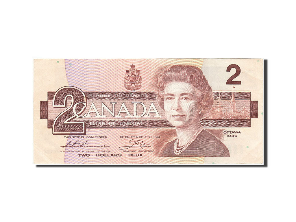 Banknote, Canada, 2 Dollars, 1986-1991, 1986, KM:94a, EF(40-45)
