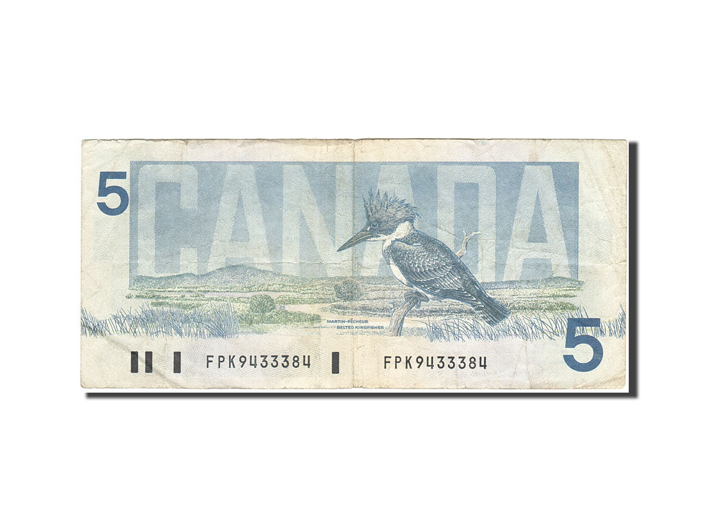 Banknote, Canada, 5 Dollars, 1986-1991, 1986, KM:95b, VF(20-25)