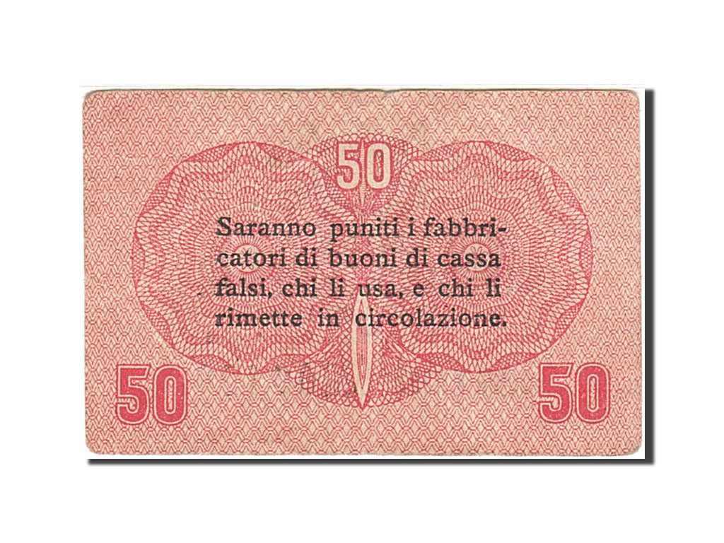 Banknote, Italy, 5 Centesimi, 1918, 1918-01-02, KM:M1, VF(20-25)