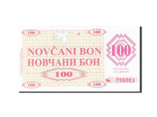 Biljet, Bosnië - Herzegovina, 100 Dinara, 1992, 1992, KM:6r, NIEUW