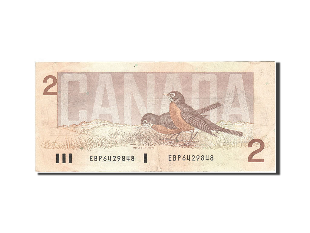Banknote, Canada, 2 Dollars, 1986-1991, 1986, KM:94a, EF(40-45)
