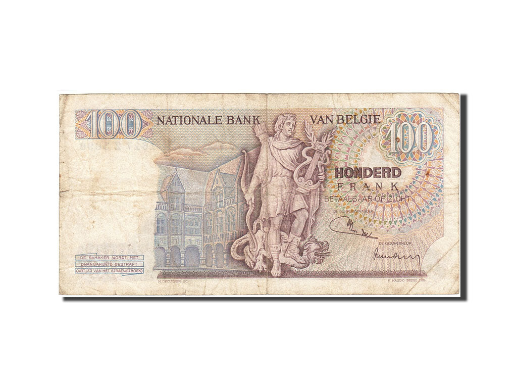 Banknote, Belgium, 100 Francs, 1961-1971, 1971-11-05, KM:134b, F(12-15)